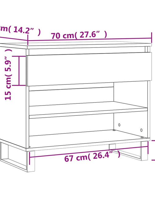 Загрузите изображение в средство просмотра галереи, Pantofar, gri sonoma, 70x36x60 cm, lemn prelucrat Lando - Lando

