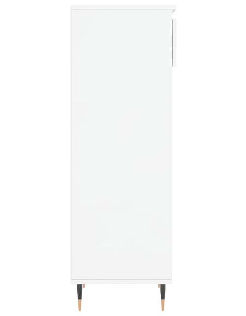Încărcați imaginea în vizualizatorul Galerie, Pantofar, alb extralucios, 40x36x105 cm, lemn compozit Lando - Lando
