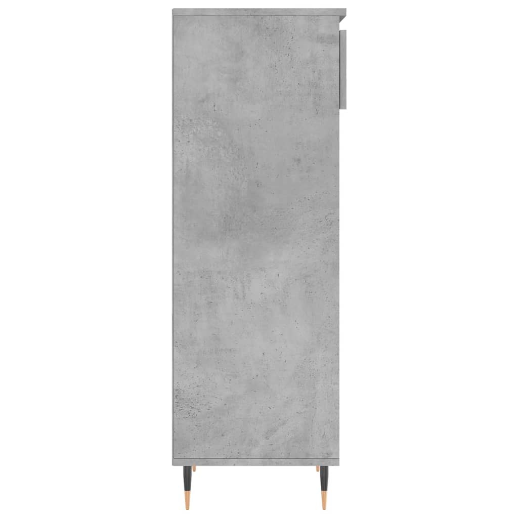 Pantofar, gri beton, 40x36x105 cm, lemn prelucrat Lando - Lando