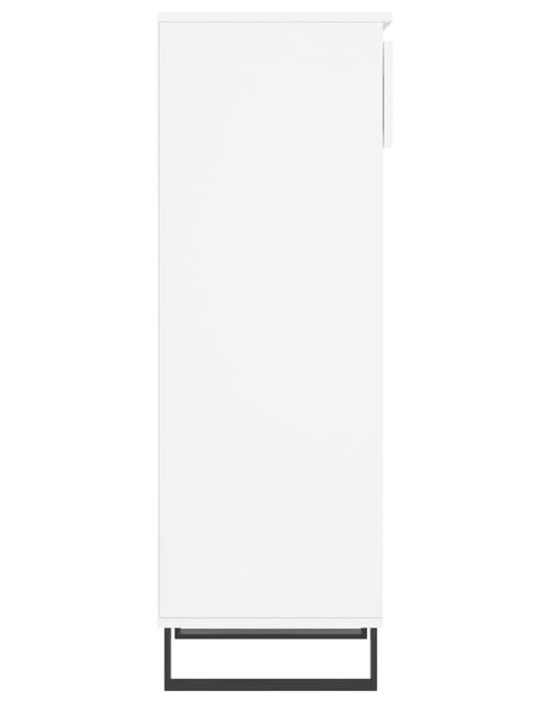 Încărcați imaginea în vizualizatorul Galerie, Pantofar, alb extralucios, 40x36x105 cm, lemn compozit - Lando
