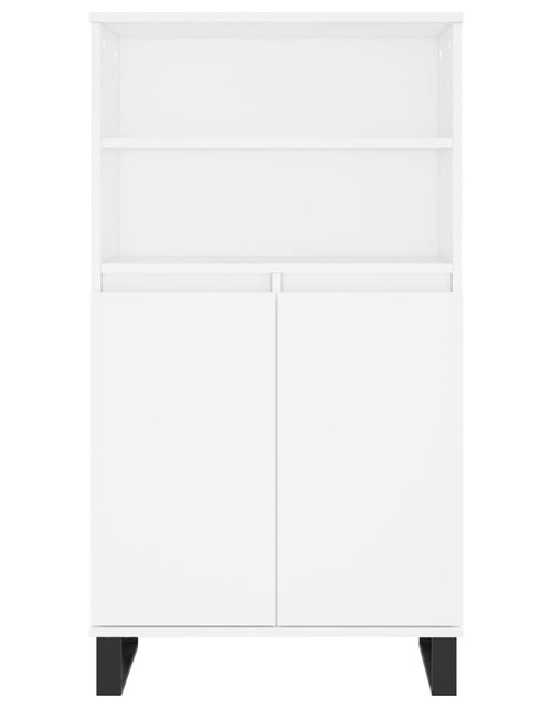 Încărcați imaginea în vizualizatorul Galerie, Bufet înalt, alb, 60x36x110 cm, lemn prelucrat - Lando

