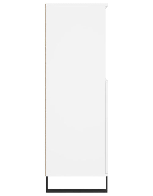 Загрузите изображение в средство просмотра галереи, Bufet înalt, alb, 60x36x110 cm, lemn prelucrat - Lando
