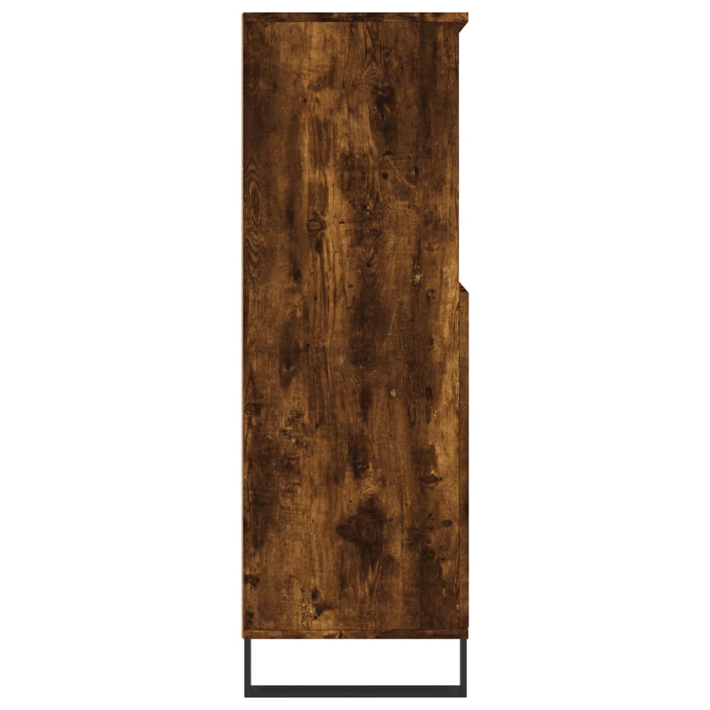 Dulap înalt, stejar fumuriu, 60x36x110 cm, lemn prelucrat - Lando