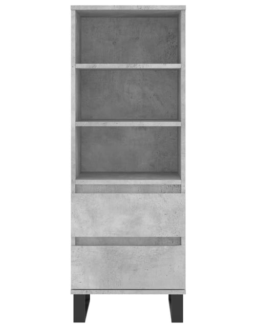 Încărcați imaginea în vizualizatorul Galerie, Dulap înalt, gri beton, 40x36x110 cm, lemn compozit - Lando
