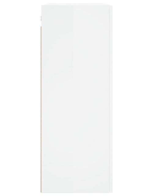 Загрузите изображение в средство просмотра галереи, Dulap cu montaj pe perete, alb extralucios, 69,5x34x90 cm - Lando
