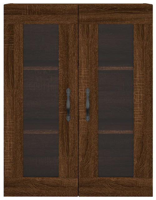Загрузите изображение в средство просмотра галереи, Dulap pe perete, stejar maro, 69,5x34x90 cm, lemn prelucrat - Lando
