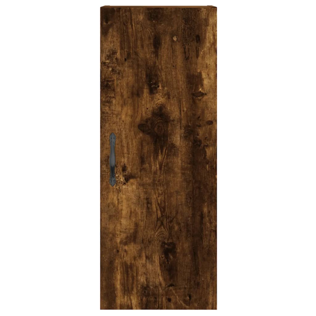 Dulap de perete, stejar fumuriu, 34,5x34x90 cm, lemn prelucrat - Lando