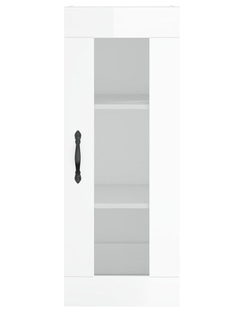 Încărcați imaginea în vizualizatorul Galerie, Dulap montat pe perete, alb extralucios, 34,5x34x90 cm - Lando
