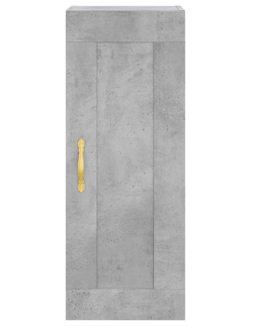Încărcați imaginea în vizualizatorul Galerie, Dulap de perete, gri beton, 34,5x34x90 cm, lemn prelucrat - Lando
