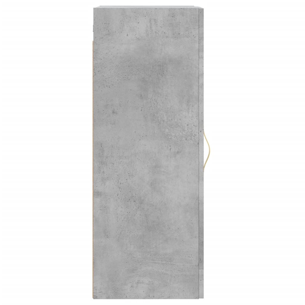 Dulap de perete, gri beton, 34,5x34x90 cm, lemn prelucrat - Lando