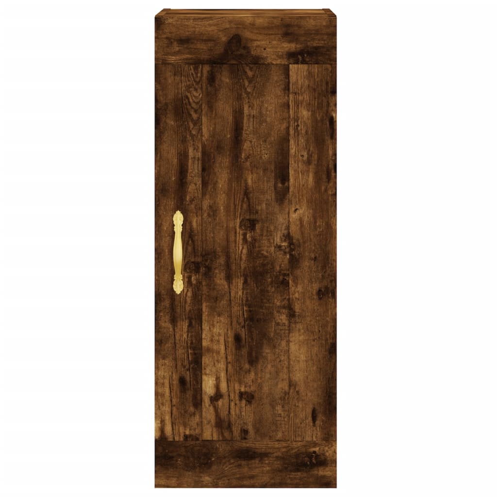 Dulap de perete, stejar fumuriu, 34,5x34x90 cm, lemn prelucrat - Lando