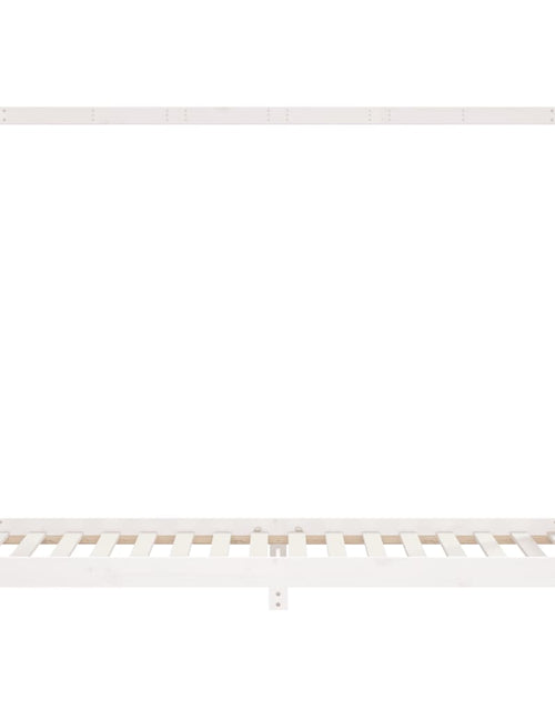 Загрузите изображение в средство просмотра галереи, Cadru de pat pentru copii, alb, 80x200 cm, lemn masiv de pin - Lando

