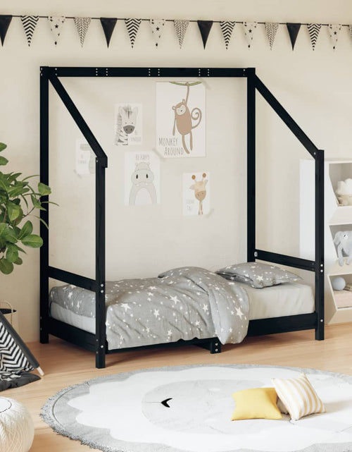 Încărcați imaginea în vizualizatorul Galerie, Cadru de pat pentru copii, 70x140 cm, lemn masiv de pin - Lando
