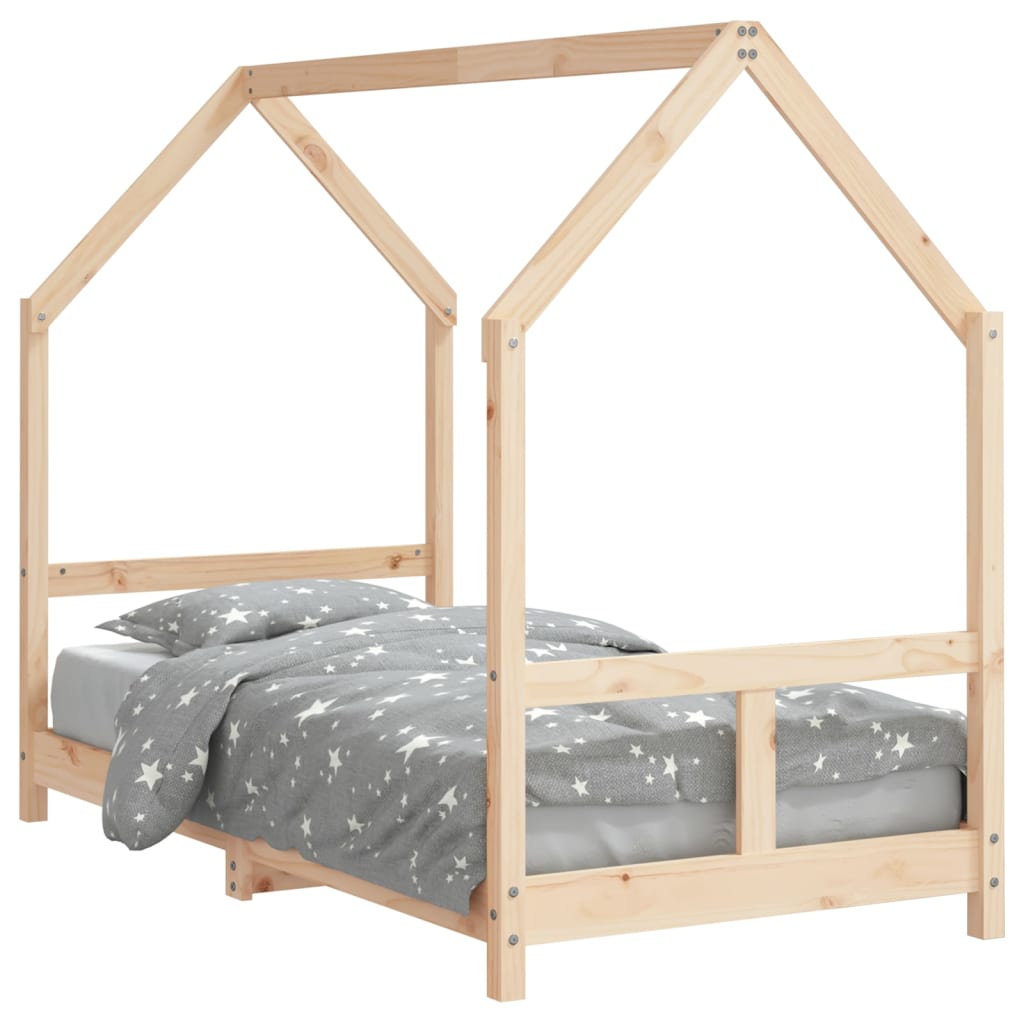 Cadru de pat pentru copii, 80x160 cm, lemn masiv de pin - Lando