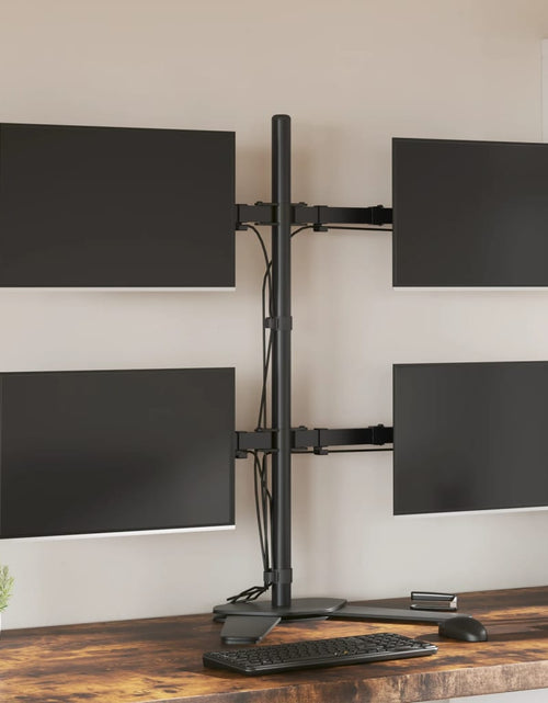 Încărcați imaginea în vizualizatorul Galerie, Suport de perete pentru monitor VESA 75/100 mm, negru,
