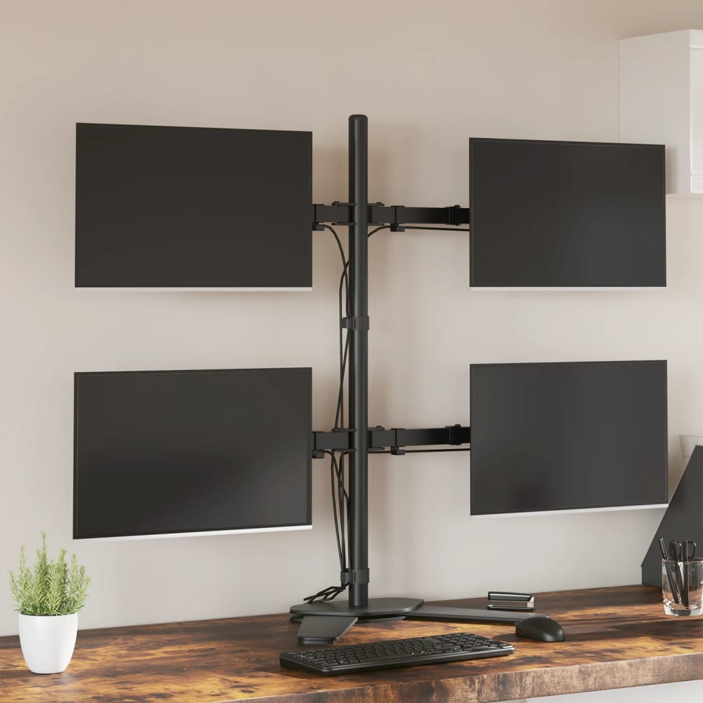 Suport de perete pentru monitor VESA 75/100 mm, negru,