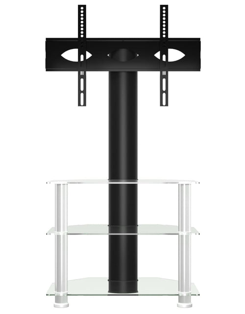 Загрузите изображение в средство просмотра галереи, Suport TV de colț 3 niveluri pentru 32-70 inchi, negru/argintiu - Lando
