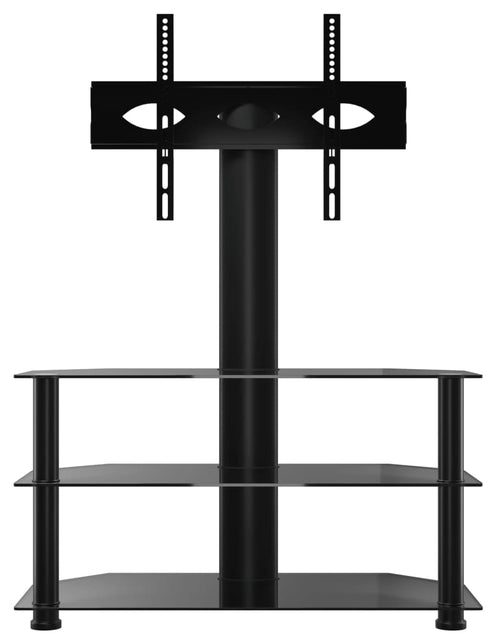 Загрузите изображение в средство просмотра галереи, Suport TV de colț cu 3 niveluri pentru 32-70 inchi, negru - Lando
