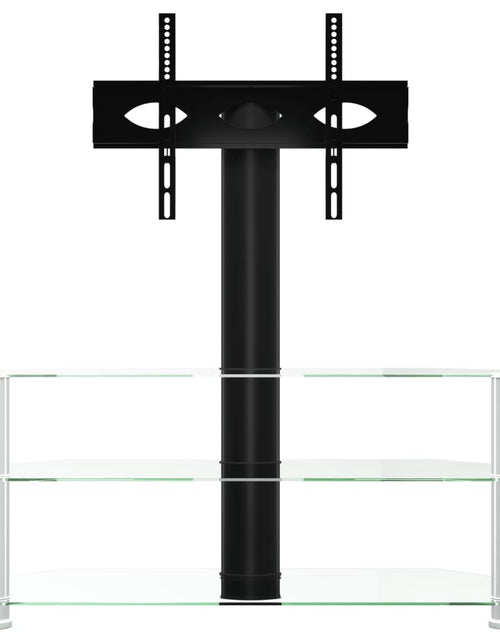 Загрузите изображение в средство просмотра галереи, Suport TV de colț 3 niveluri pentru 32-70 inchi, negru/argintiu - Lando
