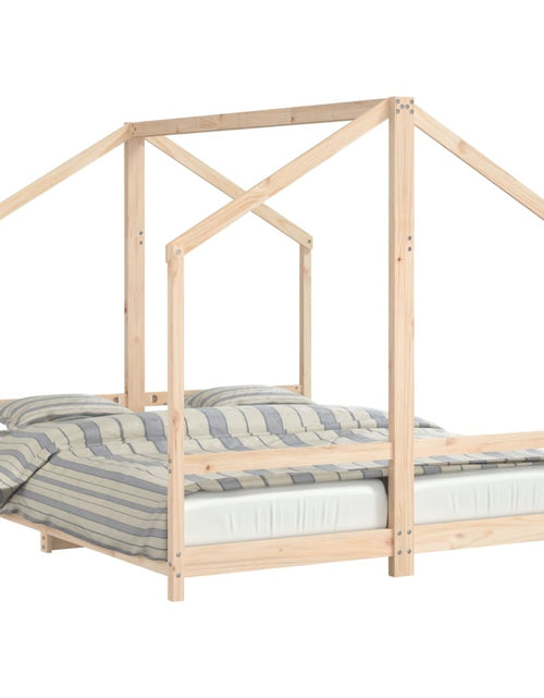 Încărcați imaginea în vizualizatorul Galerie, Cadru pat pentru copii, 2x(80x200) cm, lemn masiv de pin - Lando
