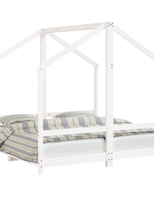 Încărcați imaginea în vizualizatorul Galerie, Cadru de pat pentru copii, 2x(80x160) cm, lemn masiv de pin - Lando
