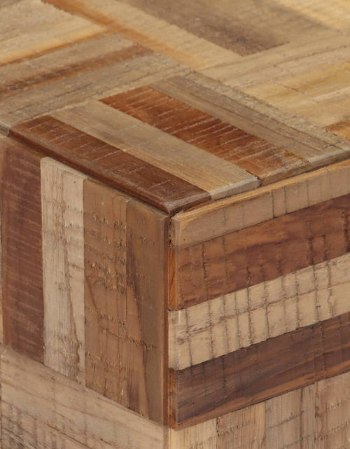 Загрузите изображение в средство просмотра галереи, Măsuță de cafea, gri, 55x55x40 cm, lemn masiv de tec reciclat - Lando
