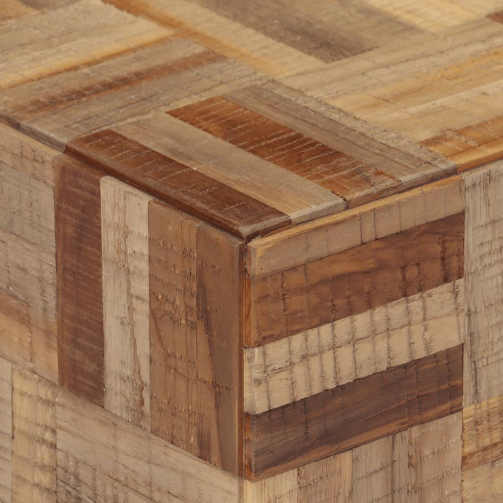Masă laterală, 40x40x45 cm, lemn masiv de tec reciclat - Lando