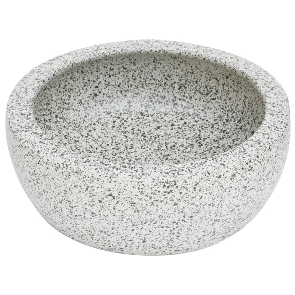 Lavoar de blat, gri, rotund, Φ41x14 cm, ceramică Lando - Lando