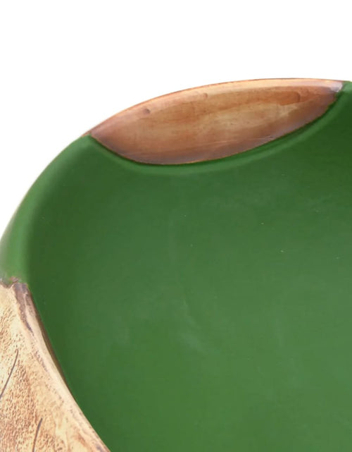 Загрузите изображение в средство просмотра галереи, Lavoar de blat, verde și maro, 59x40x15 cm, ceramică, oval Lando - Lando

