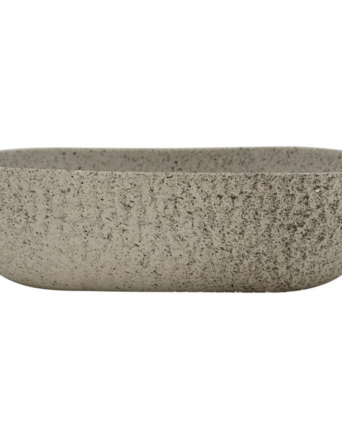 Încărcați imaginea în vizualizatorul Galerie, Lavoar de blat gri 48x37,5x13,5 cm, ceramică, dreptunghi Lando - Lando
