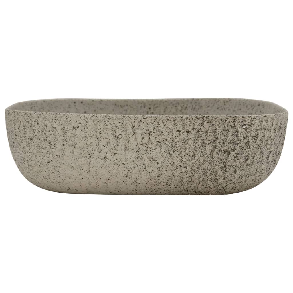 Lavoar de blat gri 48x37,5x13,5 cm, ceramică, dreptunghi Lando - Lando