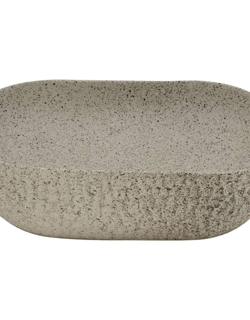 Încărcați imaginea în vizualizatorul Galerie, Lavoar de blat gri 48x37,5x13,5 cm, ceramică, dreptunghi Lando - Lando
