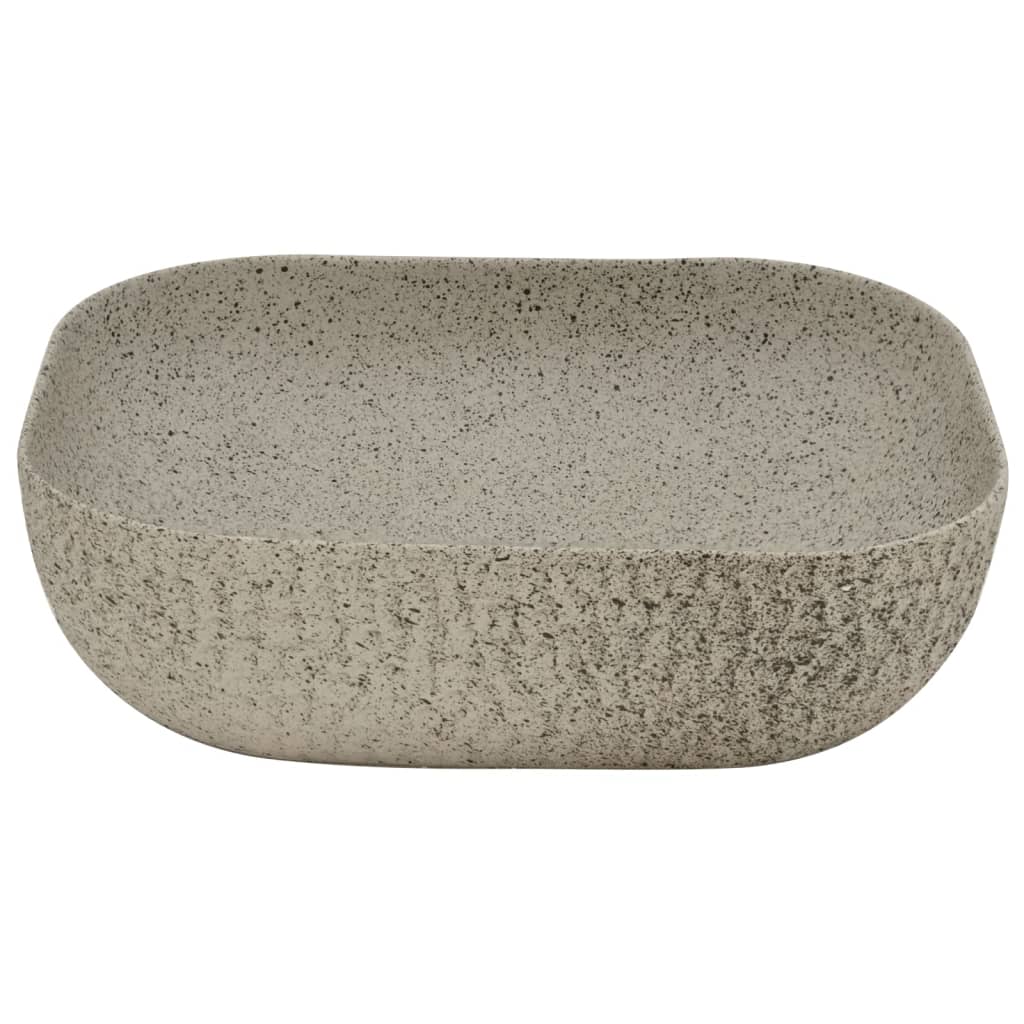 Lavoar de blat gri 48x37,5x13,5 cm, ceramică, dreptunghi Lando - Lando