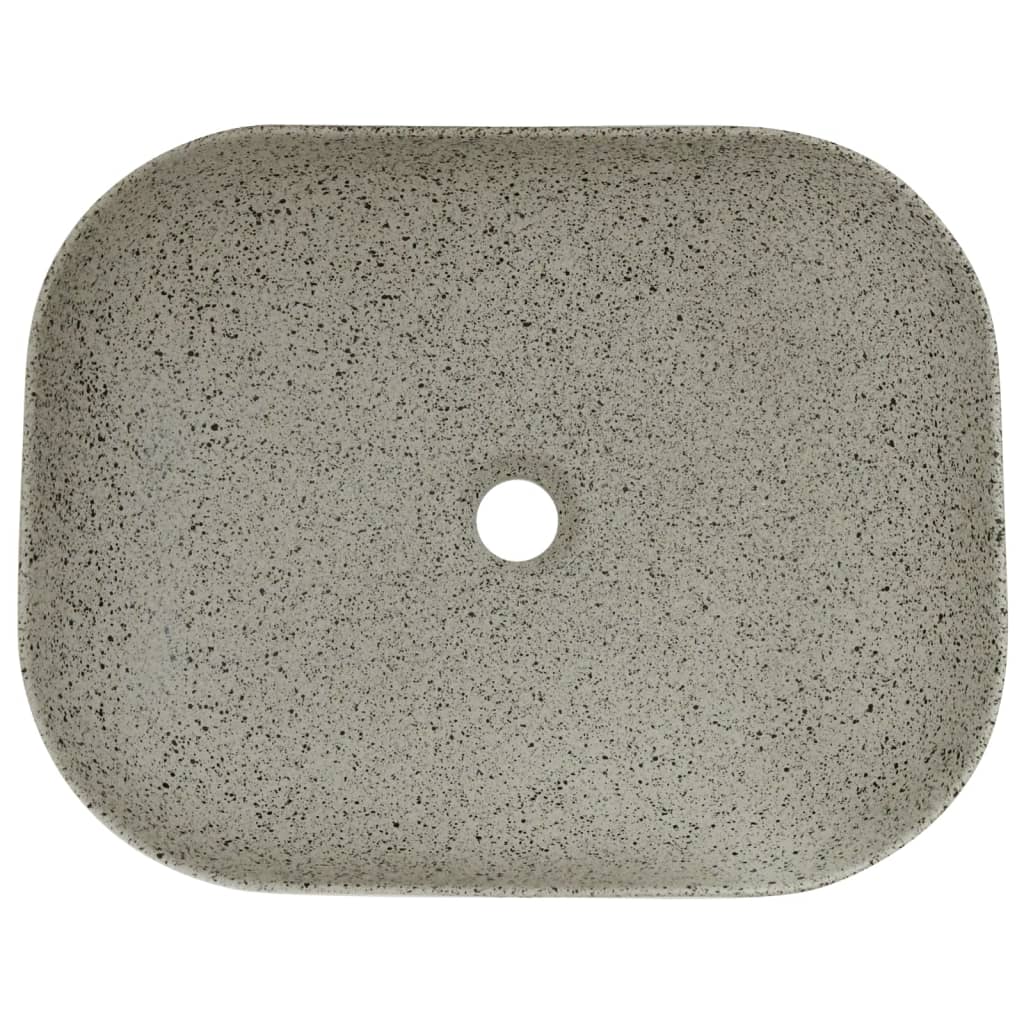Lavoar de blat gri 48x37,5x13,5 cm, ceramică, dreptunghi Lando - Lando