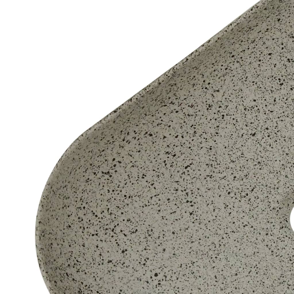 Lavoar de blat gri 48x37,5x13,5 cm, ceramică, dreptunghi Lando - Lando