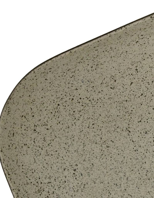 Încărcați imaginea în vizualizatorul Galerie, Lavoar de blat gri/negru 48x37,5x13,5 cm, ceramică, dreptunghi Lando - Lando
