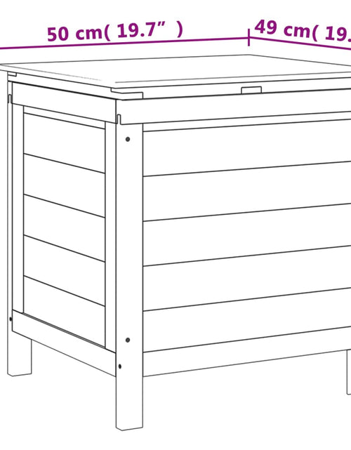 Загрузите изображение в средство просмотра галереи, Ladă depozitare de grădină 50x49x56,5 cm lemn masiv de brad - Lando
