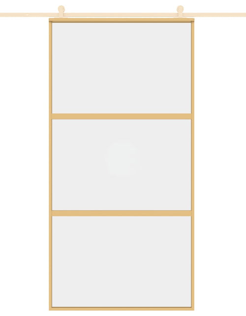Загрузите изображение в средство просмотра галереи, Ușă glisantă, auriu, 102,5x205 cm, sticlă ESG mată și aluminiu - Lando
