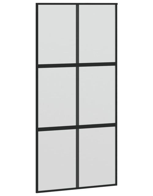 Încărcați imaginea în vizualizatorul Galerie, Ușă glisantă, negru, 102,5x205 cm, sticlă securizată/aluminiu - Lando
