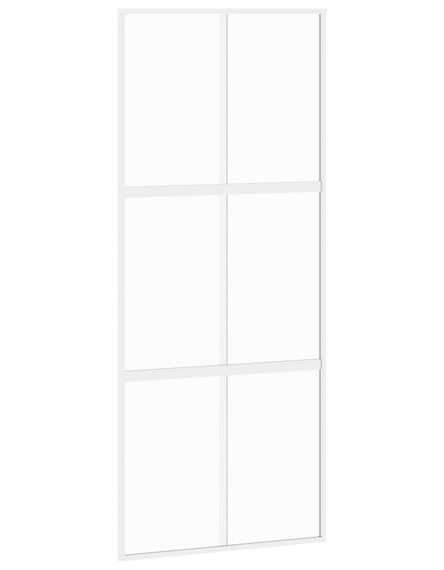Încărcați imaginea în vizualizatorul Galerie, Ușă glisantă, alb, 90x205 cm, sticlă securizată/aluminiu - Lando
