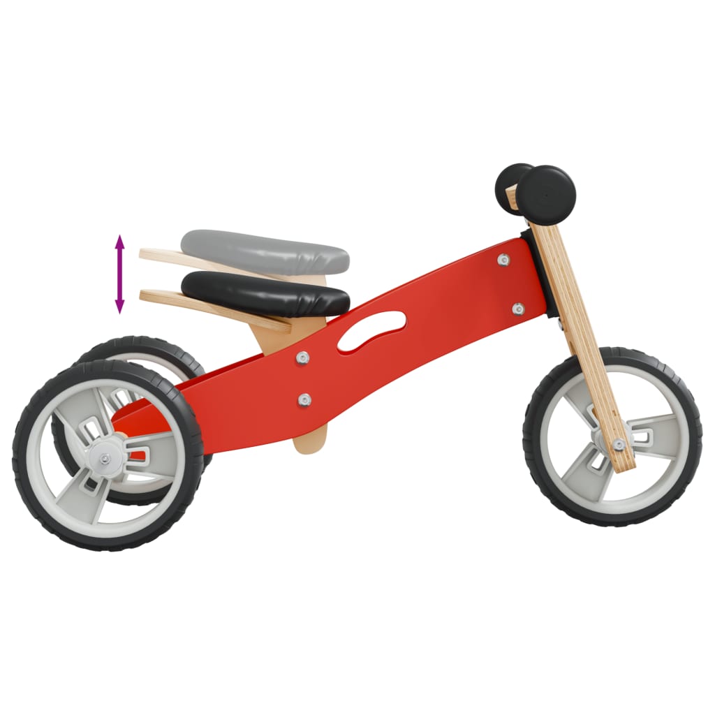 Bicicletă de echilibru pentru copii 2 în 1, roșu Lando - Lando