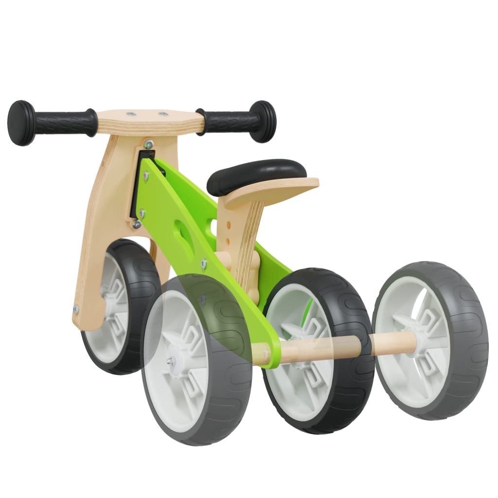 Bicicletă de echilibru pentru copii 2 în 1, verde Lando - Lando