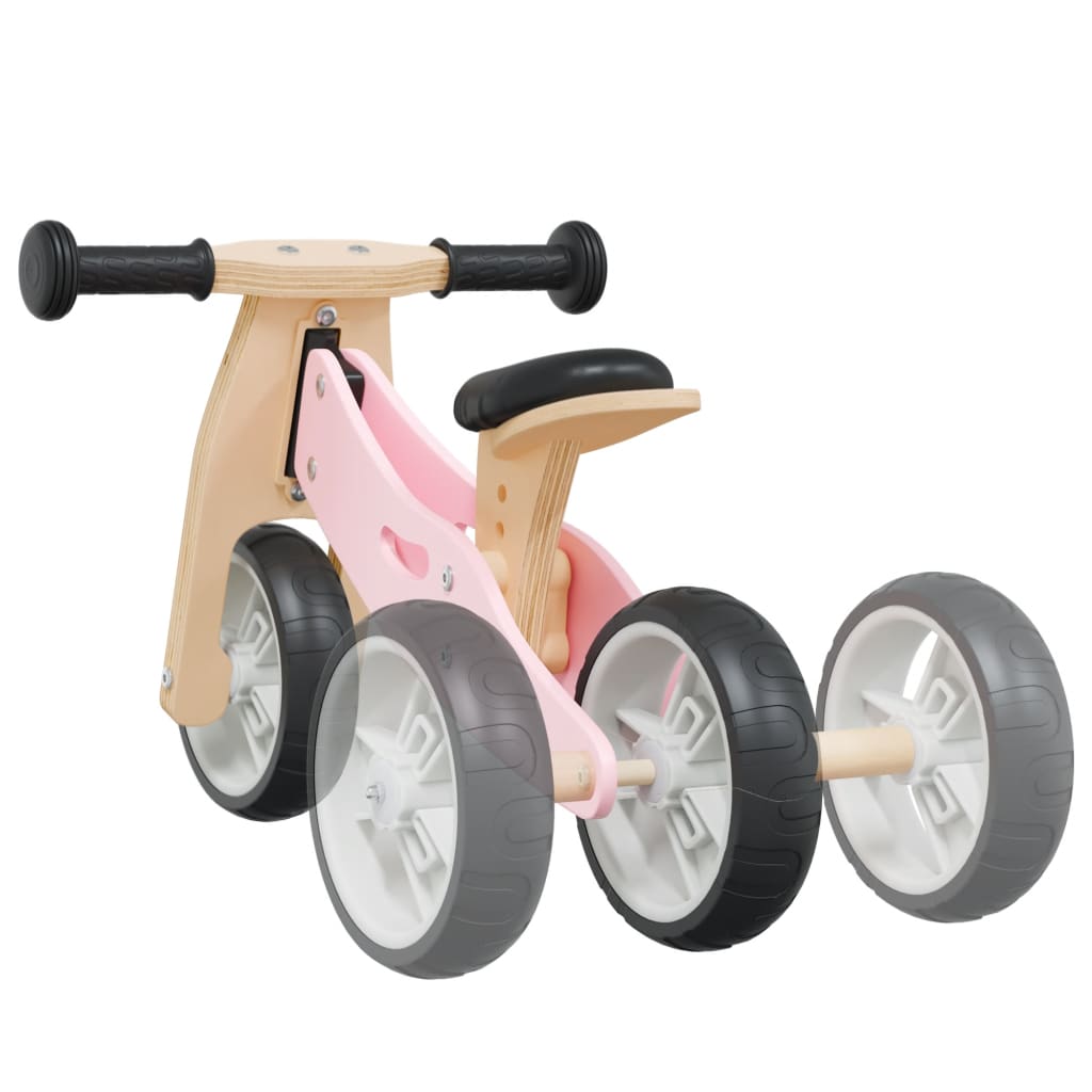 Bicicletă de echilibru pentru copii 2 în 1, roz Lando - Lando