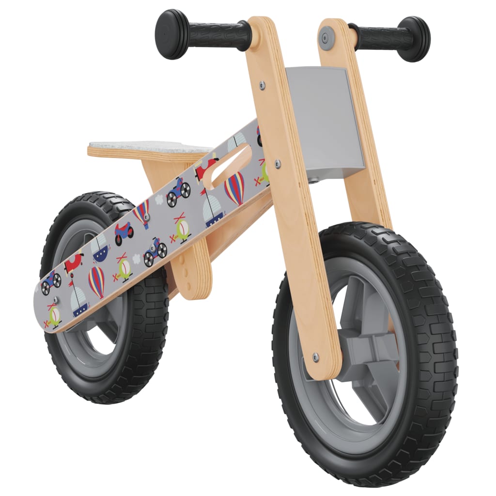 Bicicletă de echilibru pentru copii, imprimeu și Gri Lando - Lando