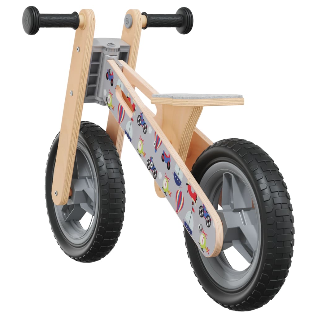 Bicicletă de echilibru pentru copii, imprimeu și Gri Lando - Lando