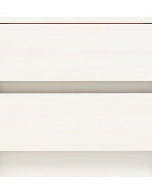 Загрузите изображение в средство просмотра галереи, Noptiere, 2 buc., alb, 40x31x35,5 cm, lemn masiv de pin - Lando
