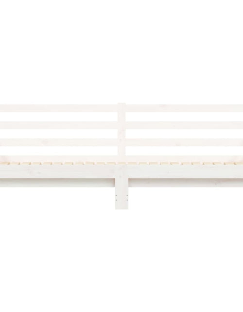 Încărcați imaginea în vizualizatorul Galerie, Pat de zi cu extensie, alb, 90x190 cm, lemn masiv de pin - Lando
