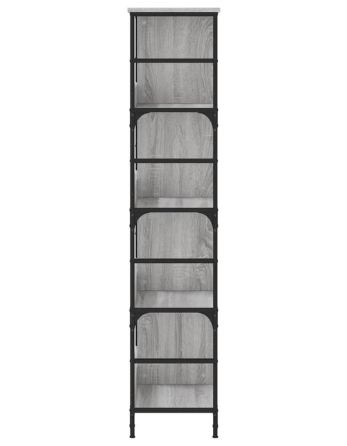 Încărcați imaginea în vizualizatorul Galerie, Raft de cărți, gri sonoma, 78,5x33x153 cm, lemn prelucrat Lando - Lando
