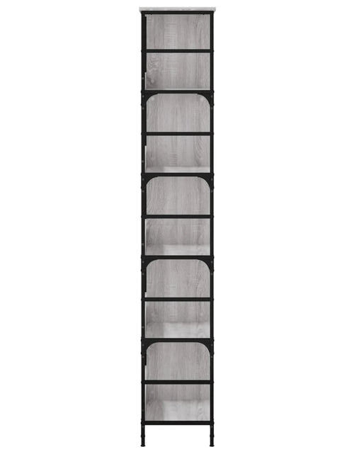 Загрузите изображение в средство просмотра галереи, Raft de cărți, gri sonoma, 78,5x33x188,5 cm, lemn prelucrat Lando - Lando

