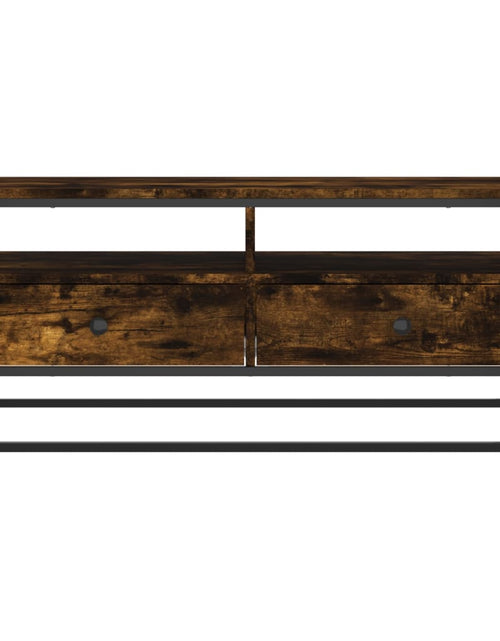 Загрузите изображение в средство просмотра галереи, Măsuță de cafea, stejar fumuriu, 100x51x45 cm, lemn prelucrat Lando - Lando
